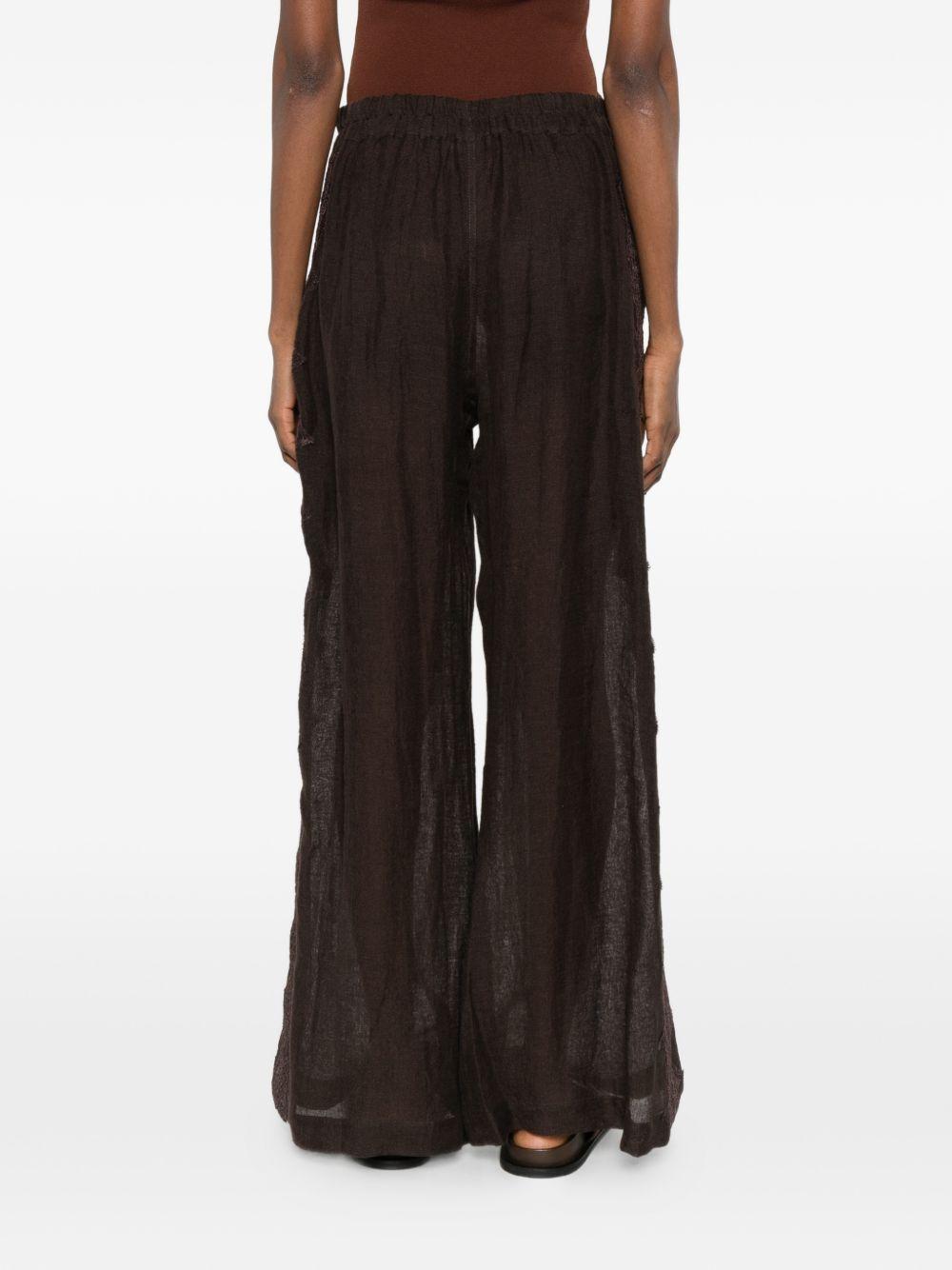 Pantaloni a gamba ampia in bianco Maurizio - donna 