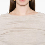 Maglione con spalle scoperte faretra in beige Maxmara - donna 