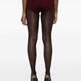 Pantaloncini in maglia in bordeaux Rowen rose - donna 