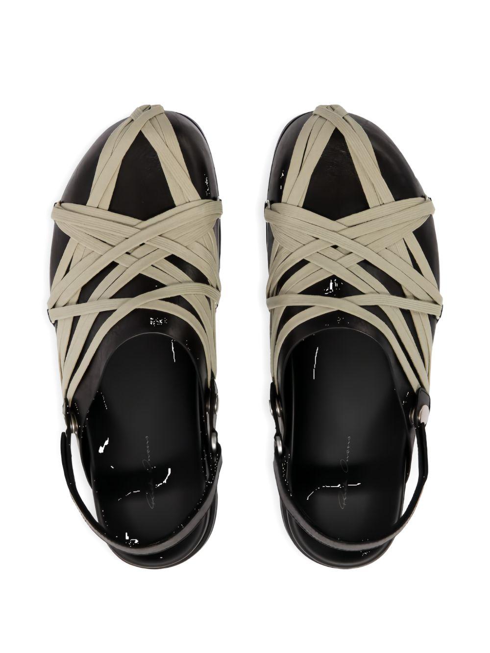 Mules megalace in nero Rick Owens - uomo 