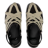 Mules megalace in nero Rick Owens - uomo 