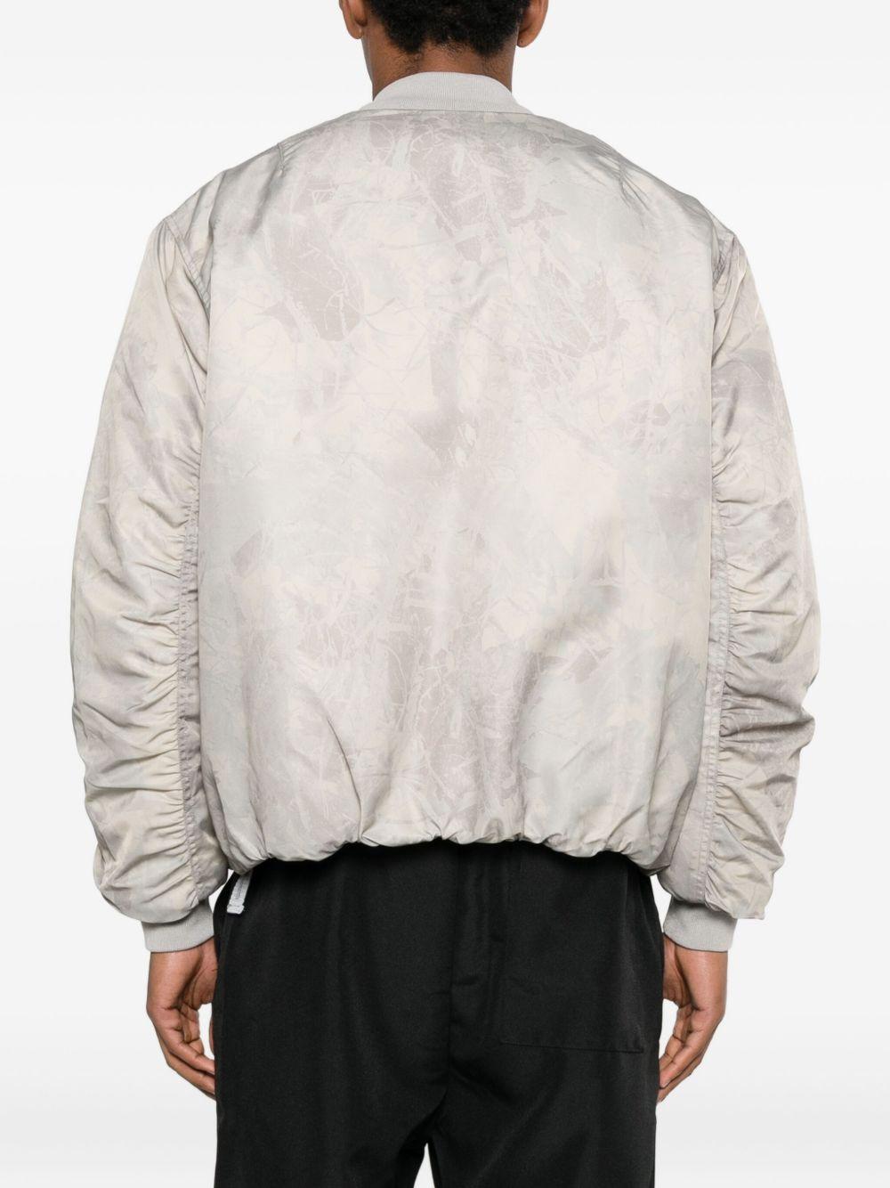 Bomber con zip in beige Oamc peacemaker - uomo 