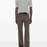 Polo con zip in grigio Eleventy - uomo 
