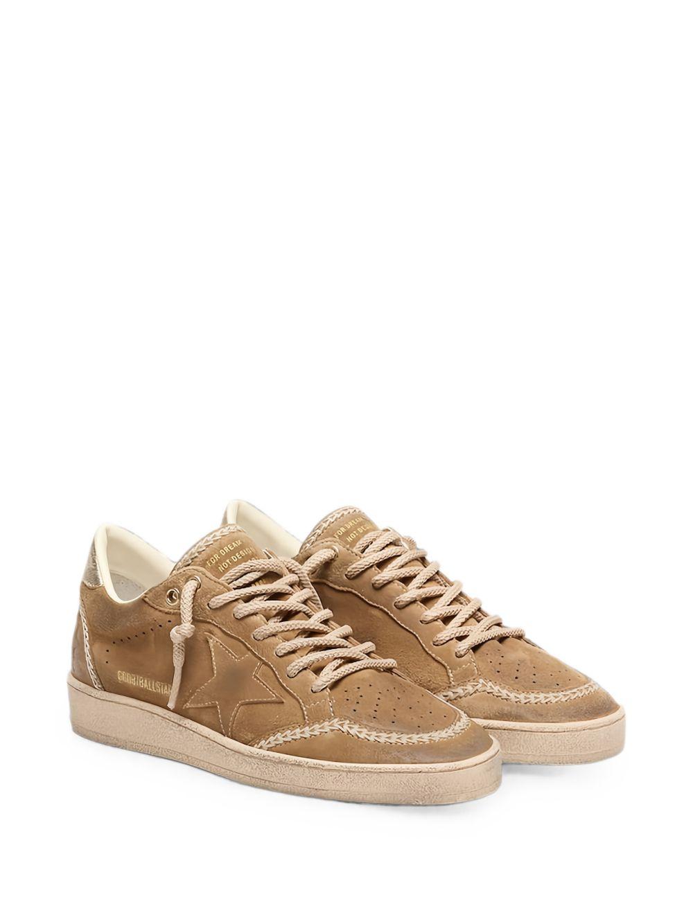 Sneakers ballstar in marrone golden goose - donna 