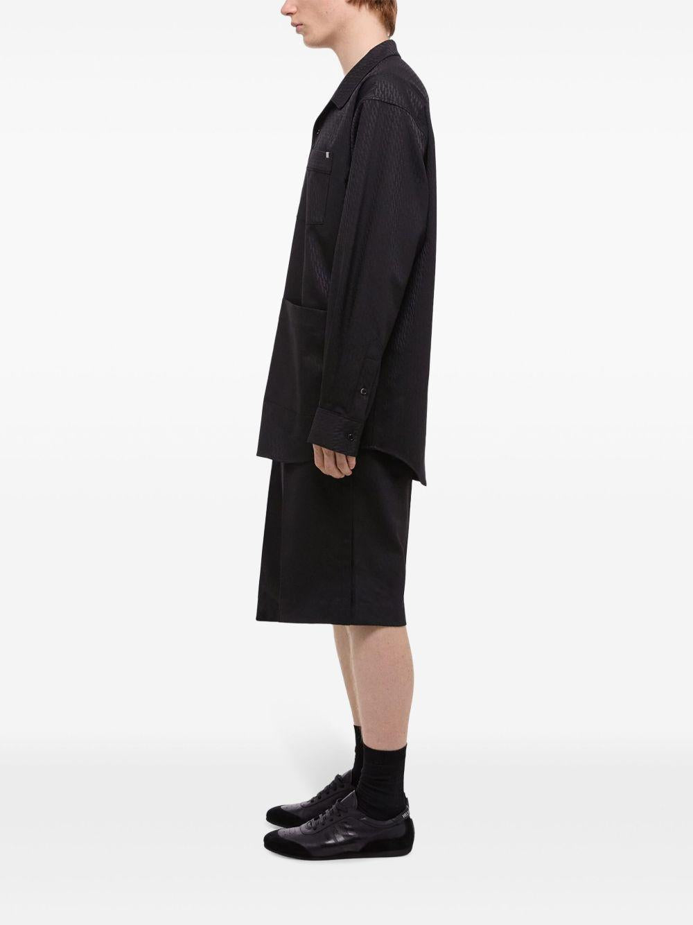 Camicia con stampa geometrica in nero Helmut lang - uomo 