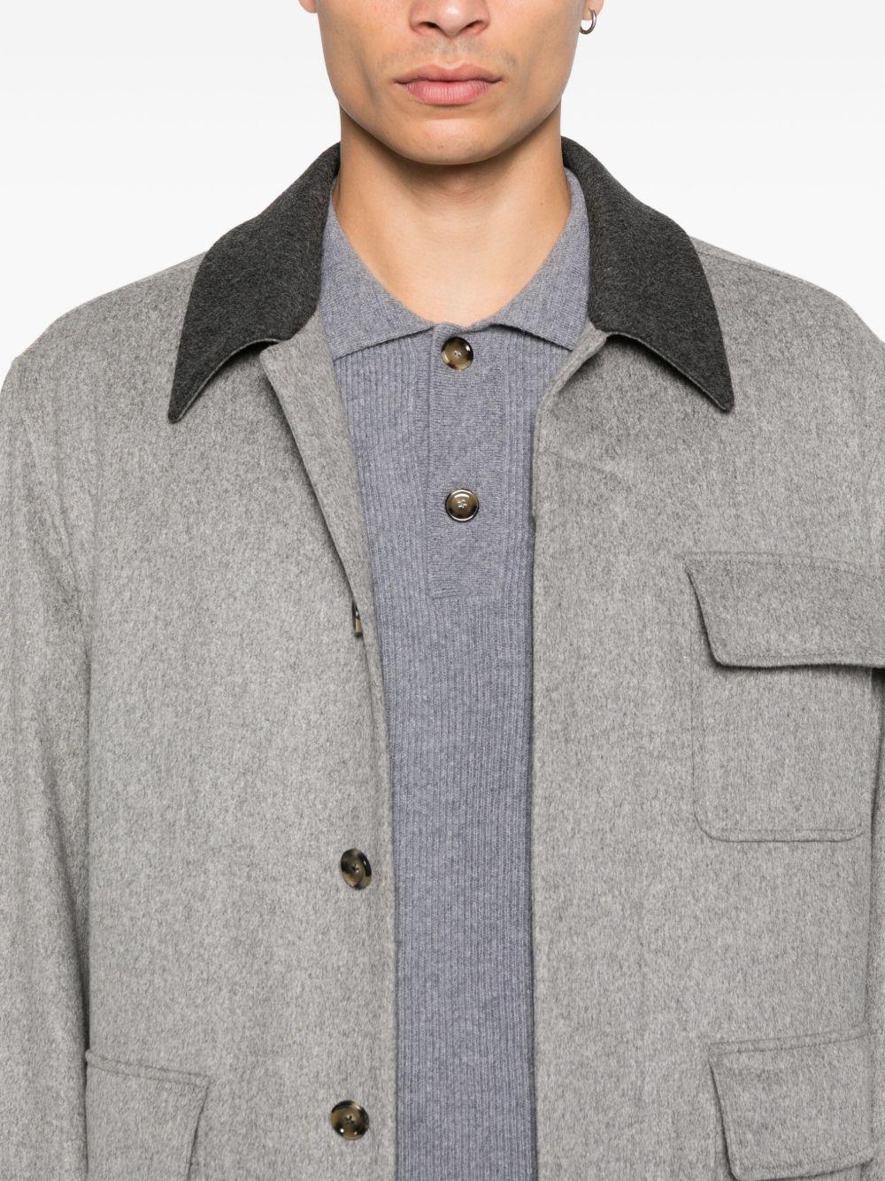 Giacca-camicia con tasche in grigio Lardini - uomo 