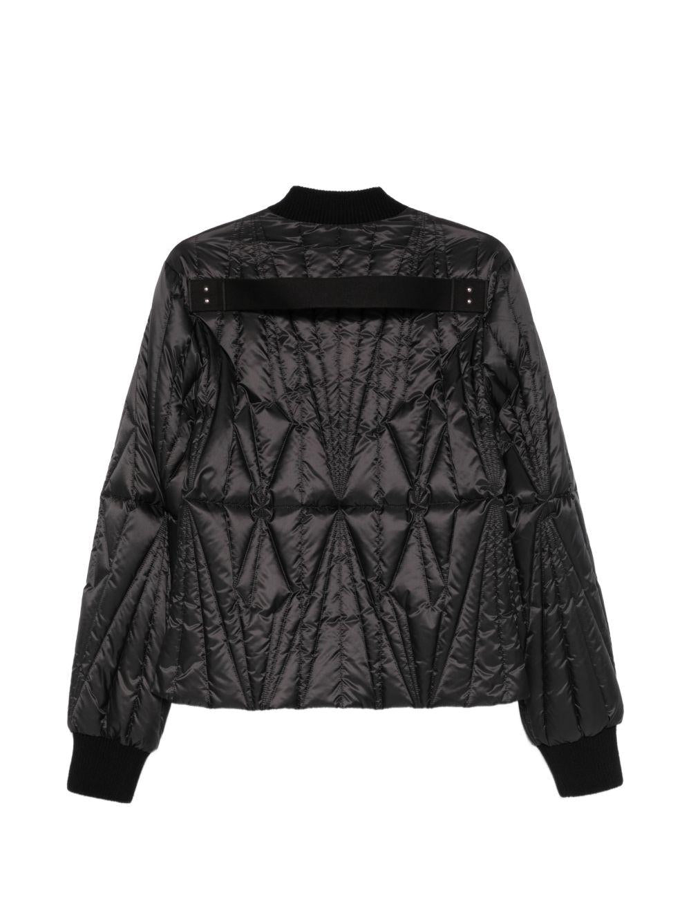 Giacca trapuntata geocamo in nero Rick Owens x Moncler - unisex<BR/> 
