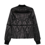Giacca trapuntata geocamo in nero Rick Owens x Moncler - unisex<BR/> 