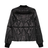 Giacca trapuntata geocamo in nero Rick Owens x Moncler - unisex<BR/> 