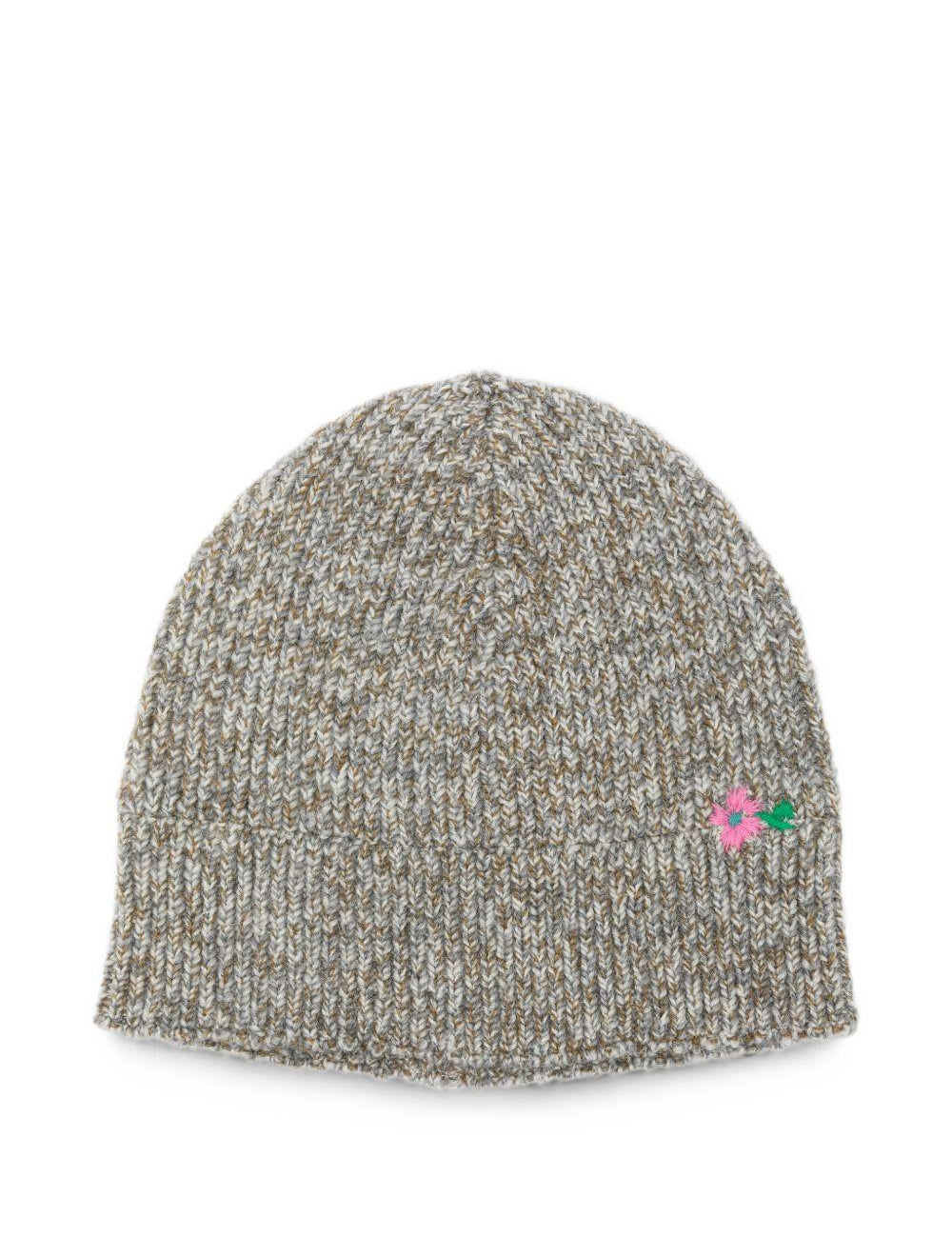 Cappello con ricamo manar in blu 