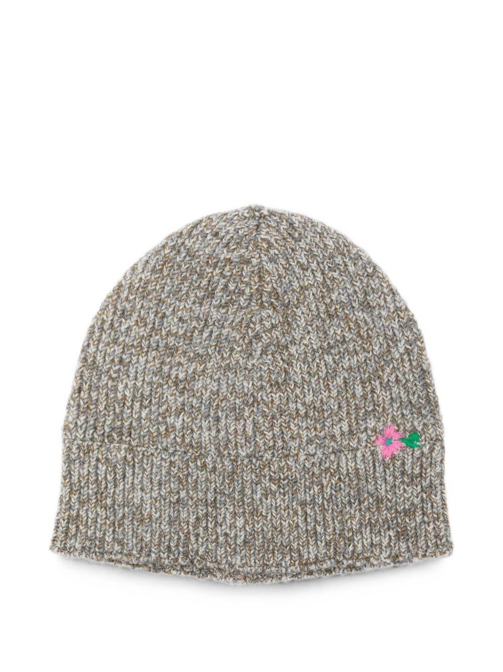 Cappello con ricamo manar in blu 