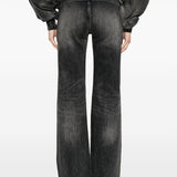 Jeans con design a inserti in nero R13 - donna 