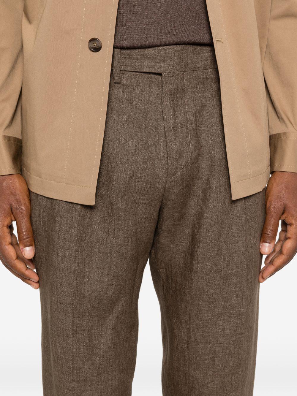 Pantaloni con regolazioni laterali in marrone Briglia 1949 - uomo 