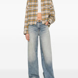 Camicia  tartan in giallo R13 - donna 