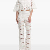 Camicia Storm in pizzo sangallo in bianco Charo ruiz ibiza 1989 - donna 