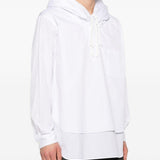 Felpa con design camicia in bianco Comme des Garçons Homme Plus - uomo 
