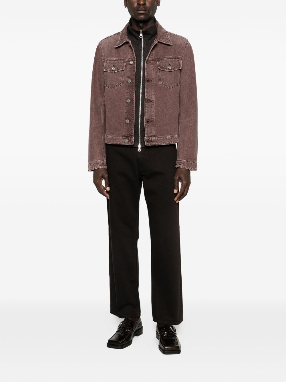 Giacca Origin con bottoni in denim in marrone Our Legacy - UOMO 