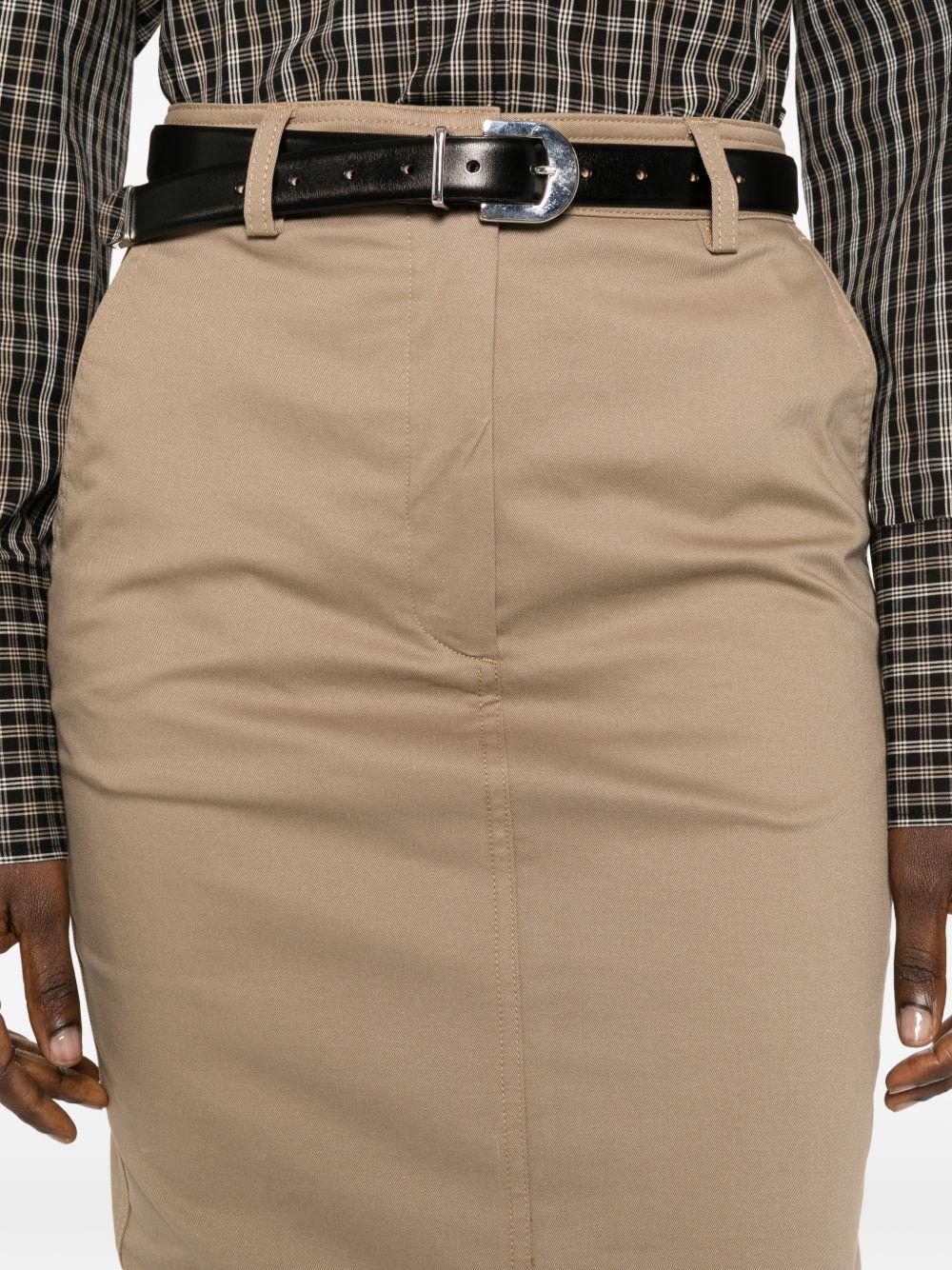 Gonna midi Donna a matita in marrone the latest - donna 