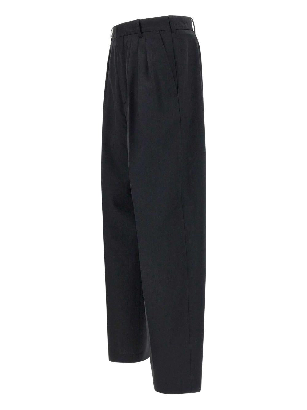 Pantaloni sartoriali con pieghe in nero Kenzo - uomo 