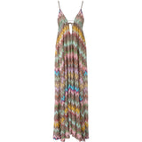 Abito maxi con motivo a zigzag multicolore Missoni - donna 