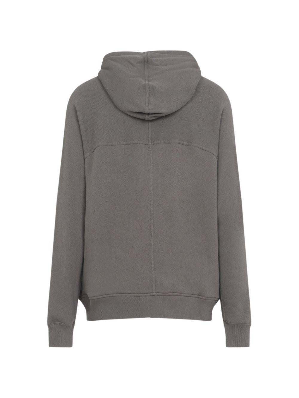 Felpa con zip in grigio Rick owens - uomo 