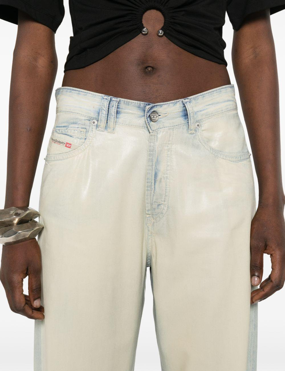 Jeans D-Sent 1971 in bianco e blu Diesel - donna 
