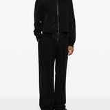 Bomber in pelle scamosciata in nero Salvatore santoro - uomo 