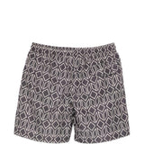 Pantaloncini da bagno con motivo geometrico in grigio Eleventy - uomo 
