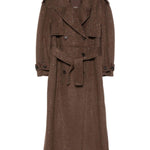 Trench doppiopetto con decorazione in marrone Giuseppe Di Morabito - donna 