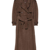 Trench doppiopetto con decorazione in marrone Giuseppe Di Morabito - donna 