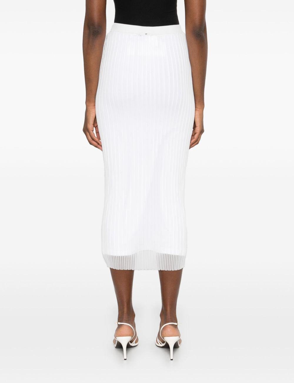 Gonna midi a matita album in bianco Maxmara - donna 