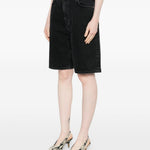 Shorts con tasche in grigio Loulou de saison - donna 