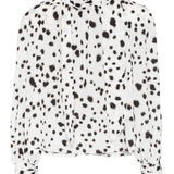 Blusa con motivo dalmata in nero e biancoRowen rose - donna 