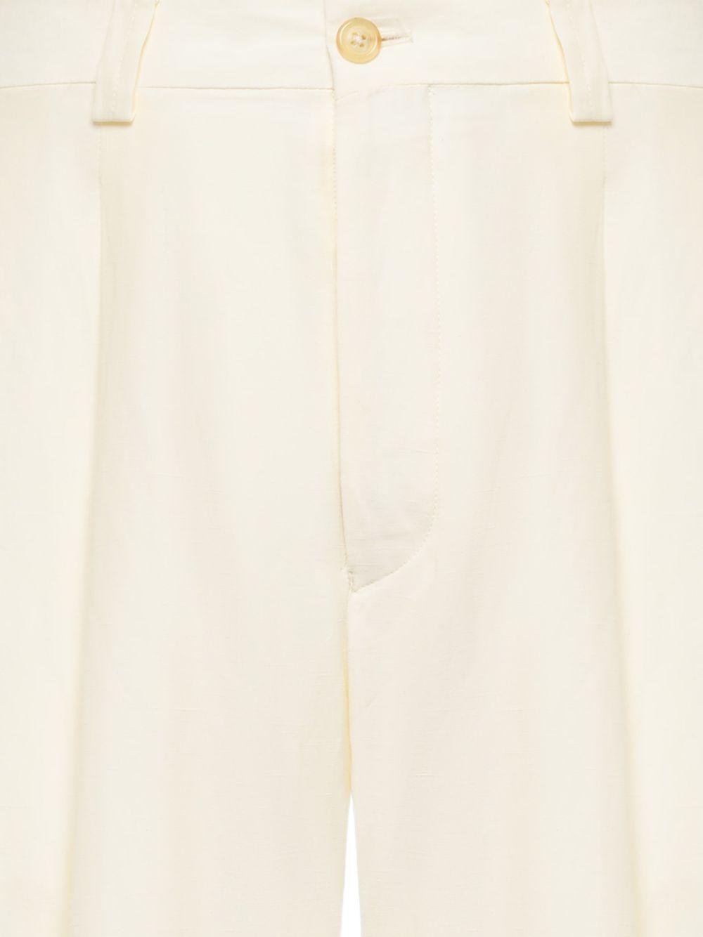 Shorts con bottone in bianco Laneus - uomo 