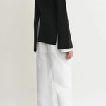 Maglione a maniche lunghe con spacchi in nero Toteme - donna 