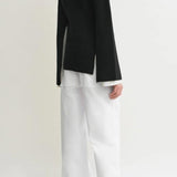 Maglione a maniche lunghe con spacchi in nero Toteme - donna 