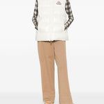 Gilet con logo-patch in bianco Pyrenex - unisex 