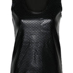 Canotta a rombi in nero di Junya watanabe - donna 