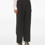 Pantalone a gamba ampia partan in grigio Dries van noten - donna 