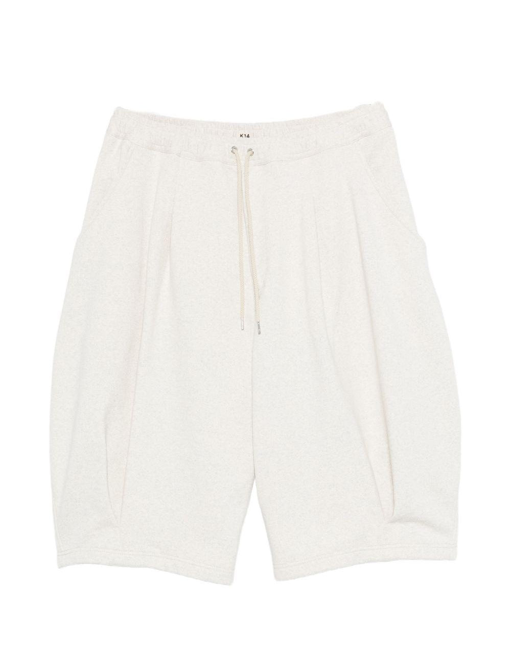 Pantaloncini con coulisse in beige Khoki - uomo 