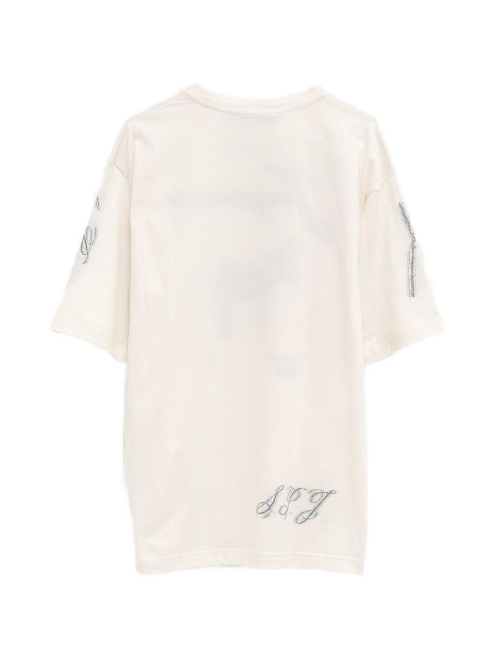 T-shirt le âne asino-jacquard in bianco Jacquemus - uomo 