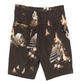 Pantaloncini con stampa floreale in nero Undercover - uomo 