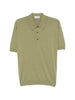 Polo a maniche corte in verde John smedley - uomo