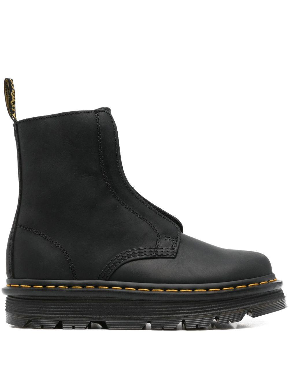 Stivali senza lacci zebzag in nero Dr. Martens - donna 