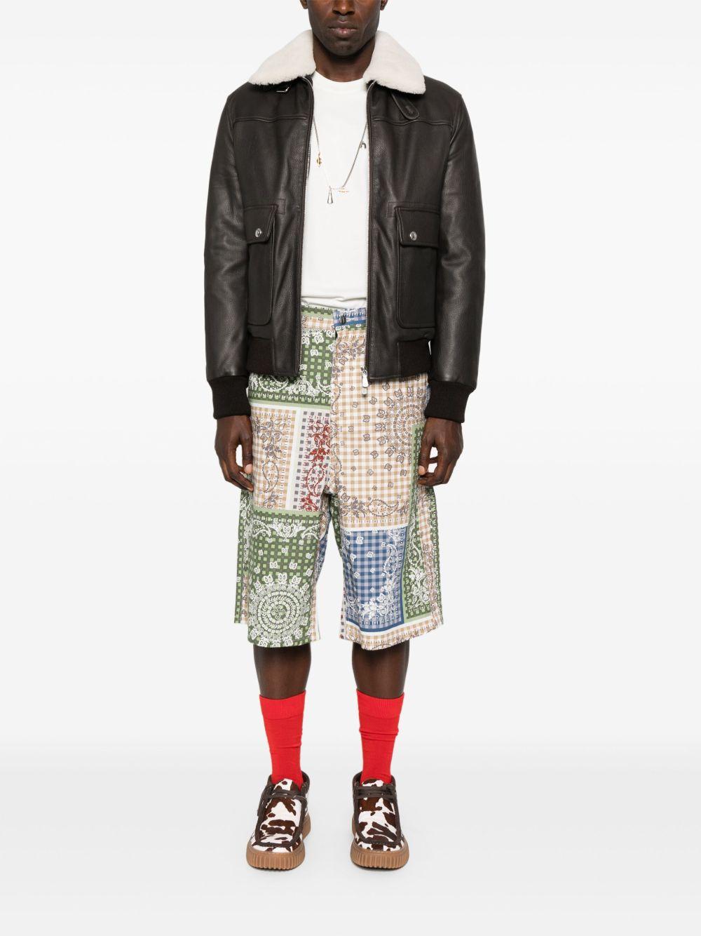 Shorts con stampa bandana multicolore Rhude - uomo 