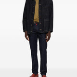 Jeans con passanti per cintura e bottoni in blu Kiton - uomo 