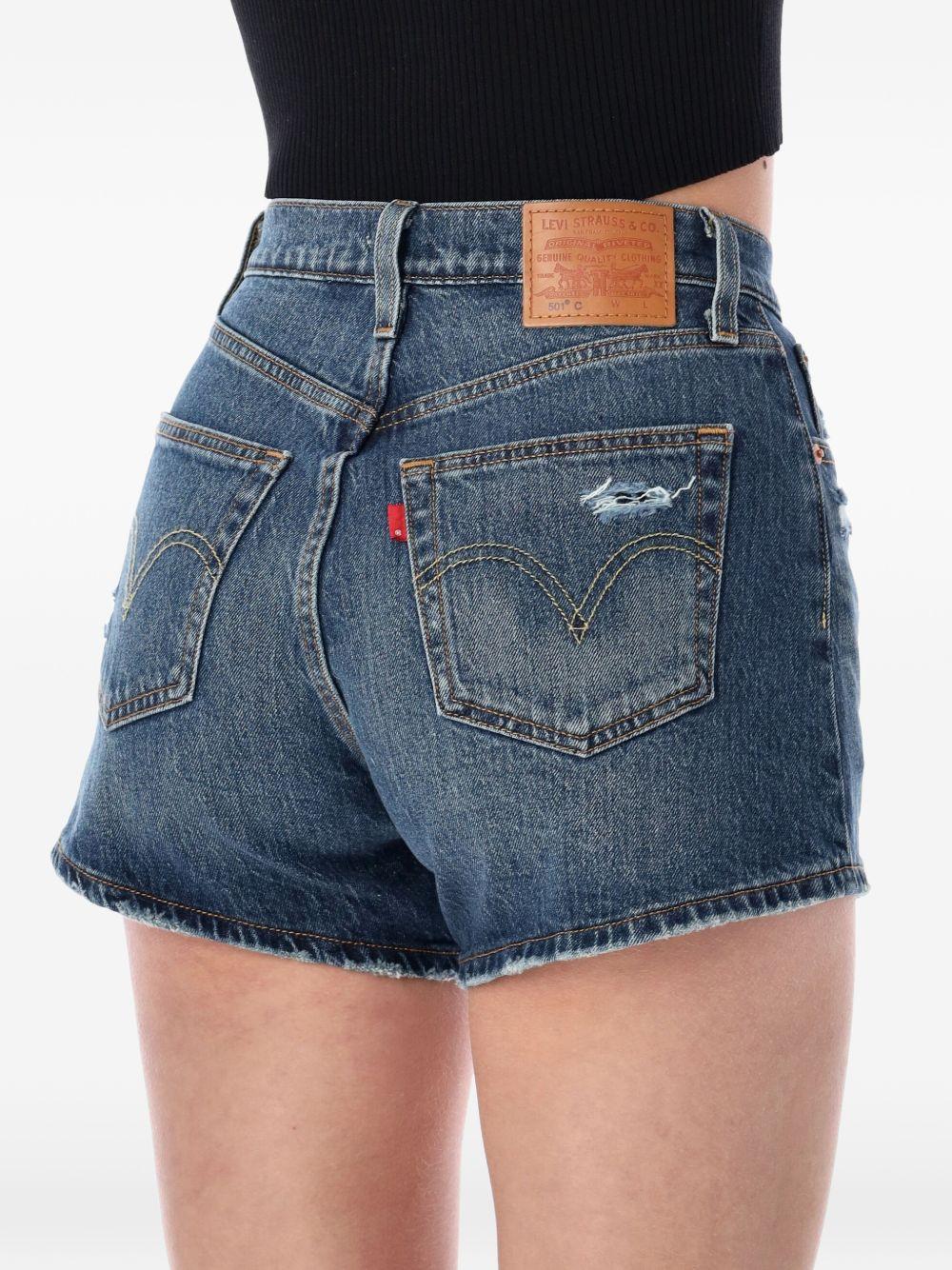 Pantaloncini sfrangiati 501® curve in blu Levi's - donna 