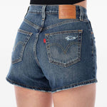 Pantaloncini sfrangiati 501® curve in blu Levi's - donna 