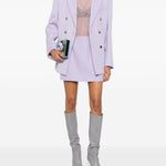 Minigonna con zip in lilla Wardrobe.Nyc - donna 