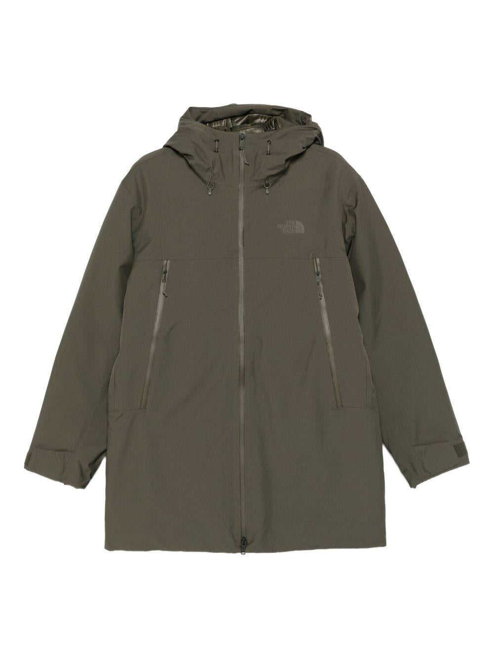 Cappotto Range Down con cappuccio in verde The north face - uomo 